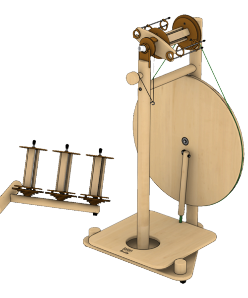 Lojan Buddy Spinnrad - breites Pedal