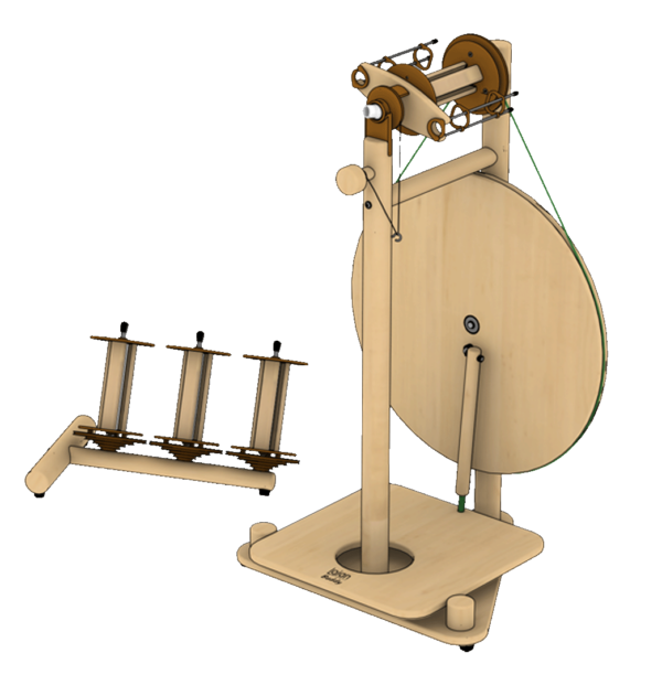 Lojan Buddy Spinnrad - breites Pedal