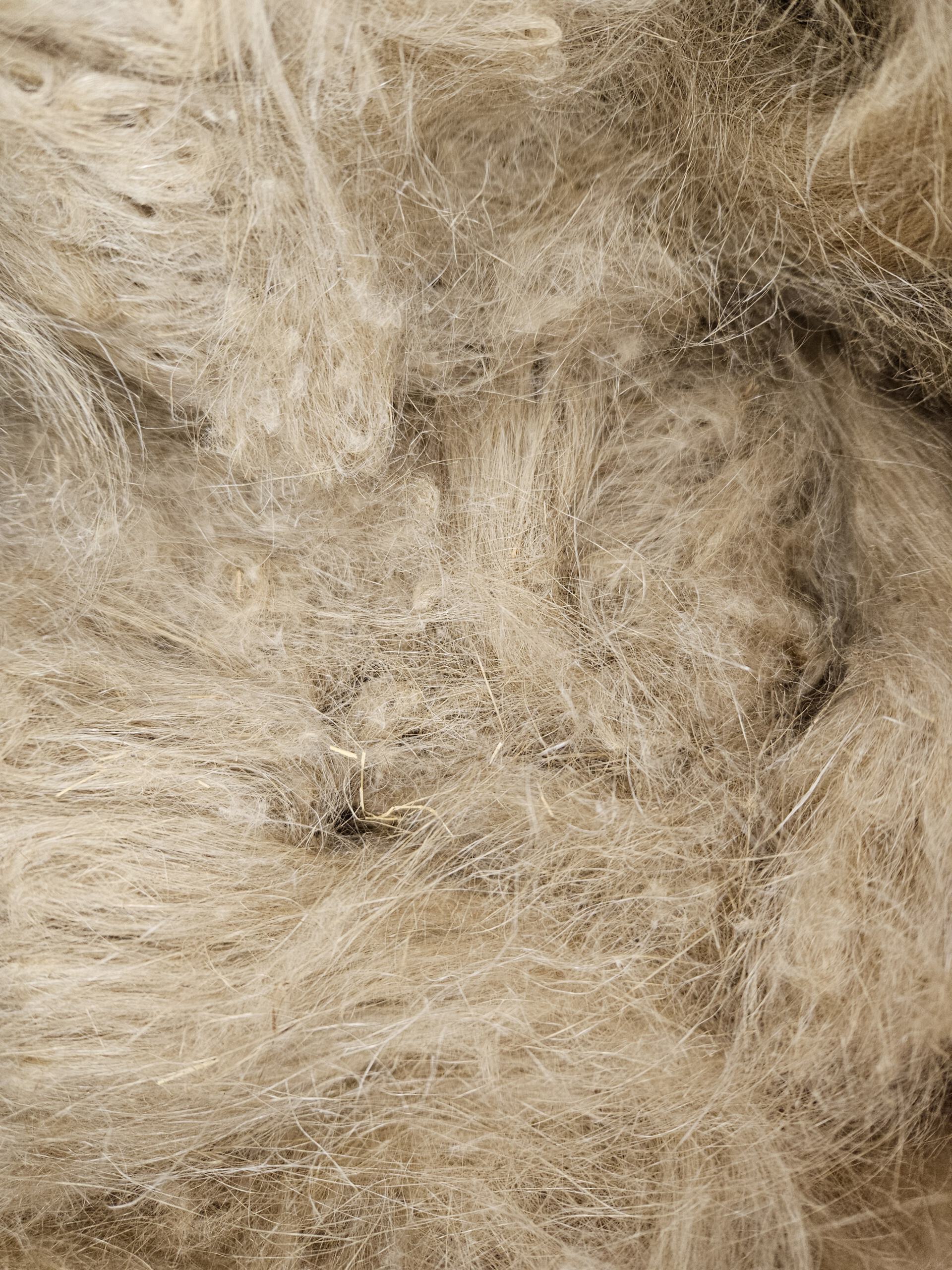 Flachswerg, Hechelwerg, weich, 100g - gut zu verspinnen – Bild 4