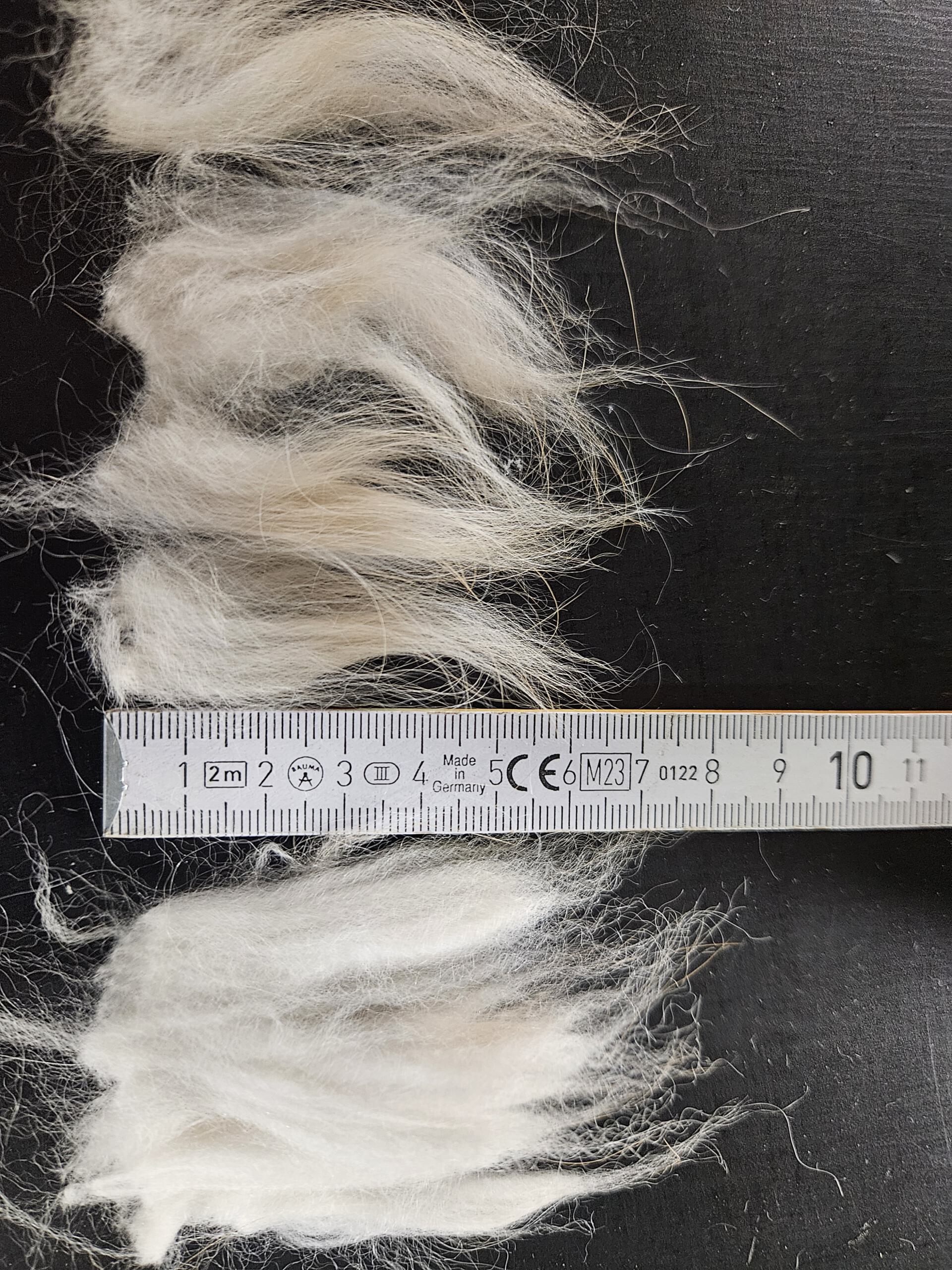 Rohwolle - Angora gelb 100g – Bild 6