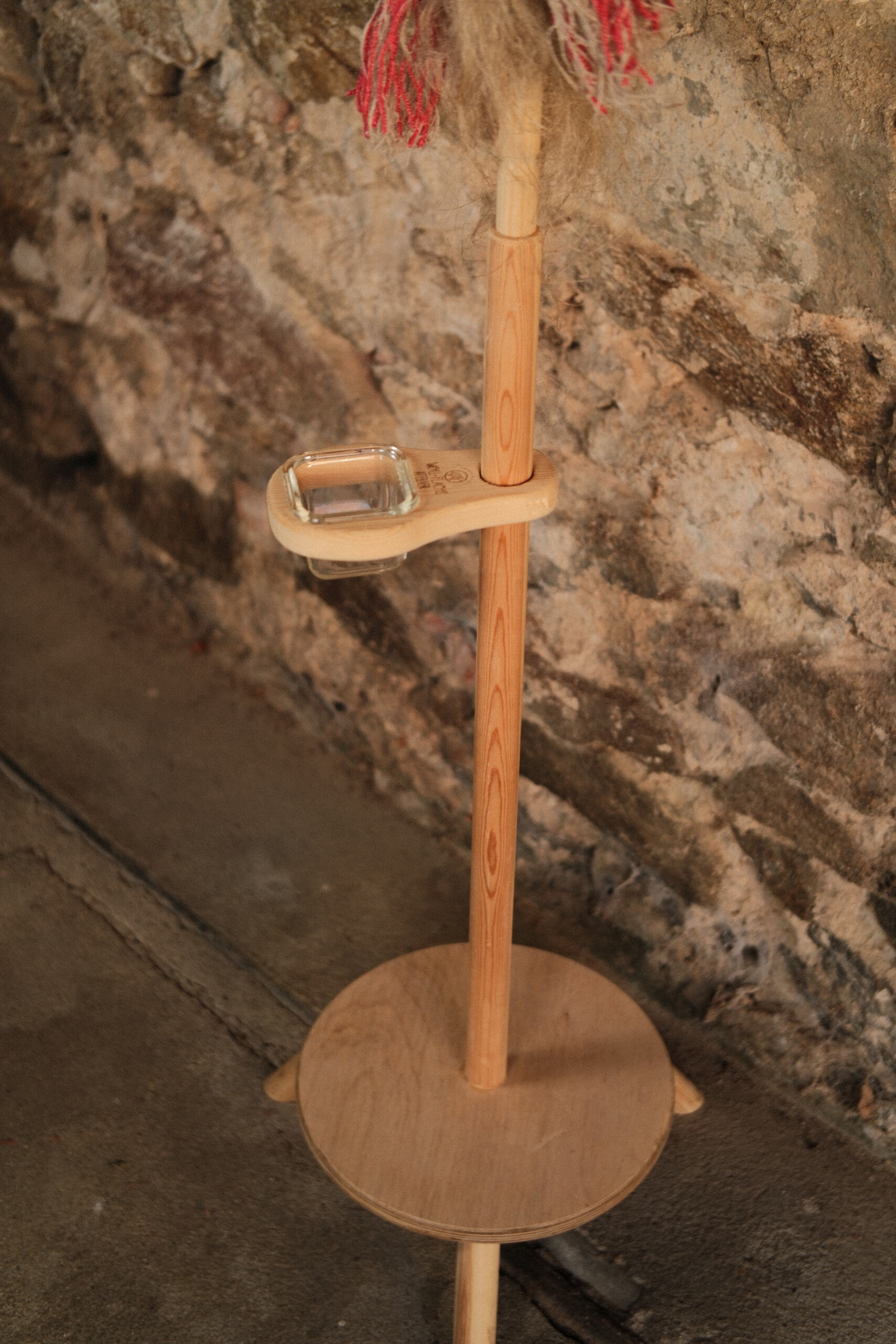 Flachsrocken zum Spinnen von Langflachs – Bild 5